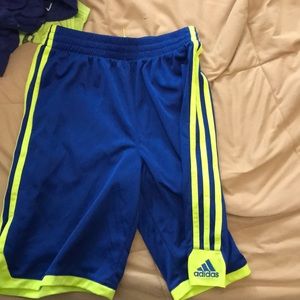 ADDIAS SHORTS BLUE AND GREEN